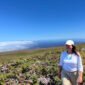 Traveler exploring the highlands of Isabela Island in the Galapagos Islands