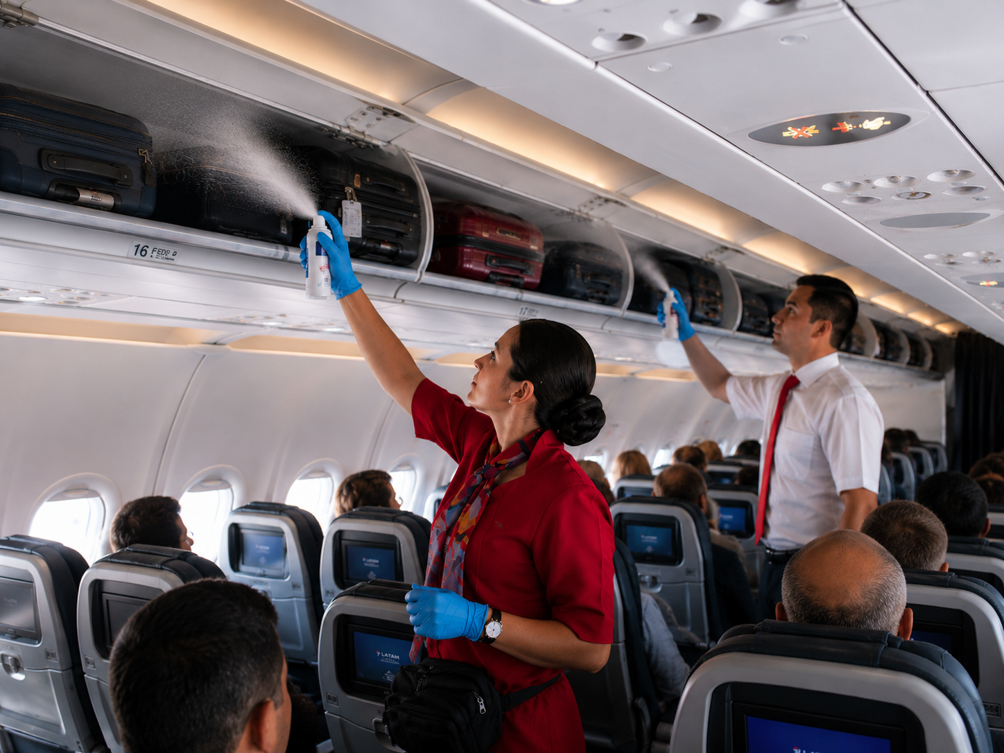 Biosecurity fumigation on flight