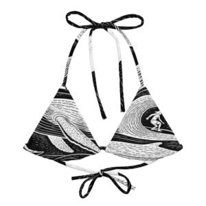 Galápagos Ocean Life Recycled String Bikini Top