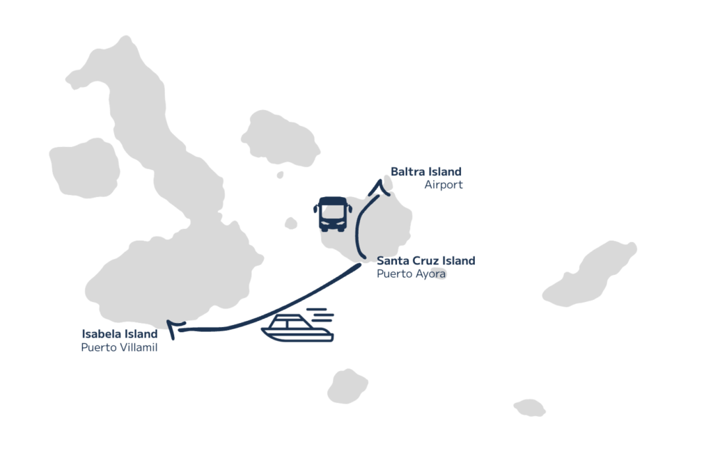 Baltra to isabela tranfer plus ferry
