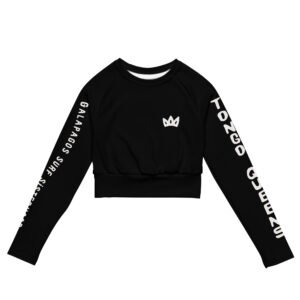 Long-sleeve crop top