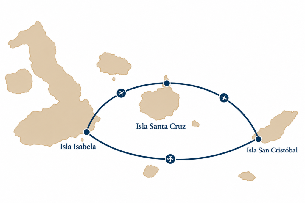 flights galapagos