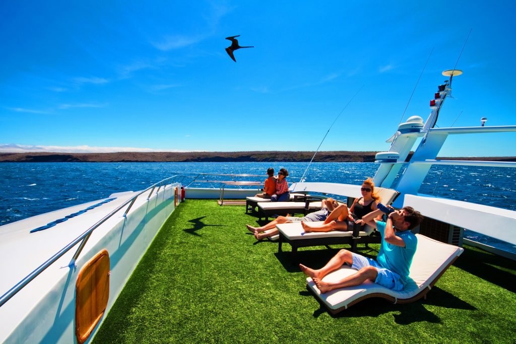 Anahi Catamaran Galápagos cruise – sundeck