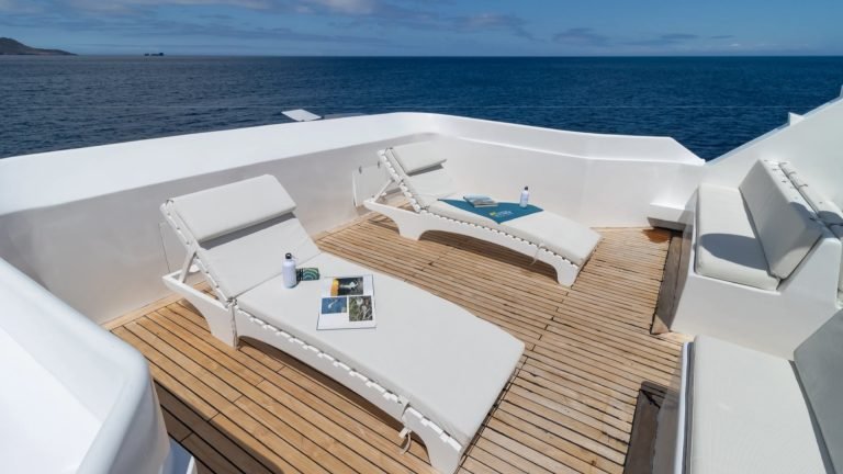 Tip Top IV Yacht Galápagos cruise – sundeck